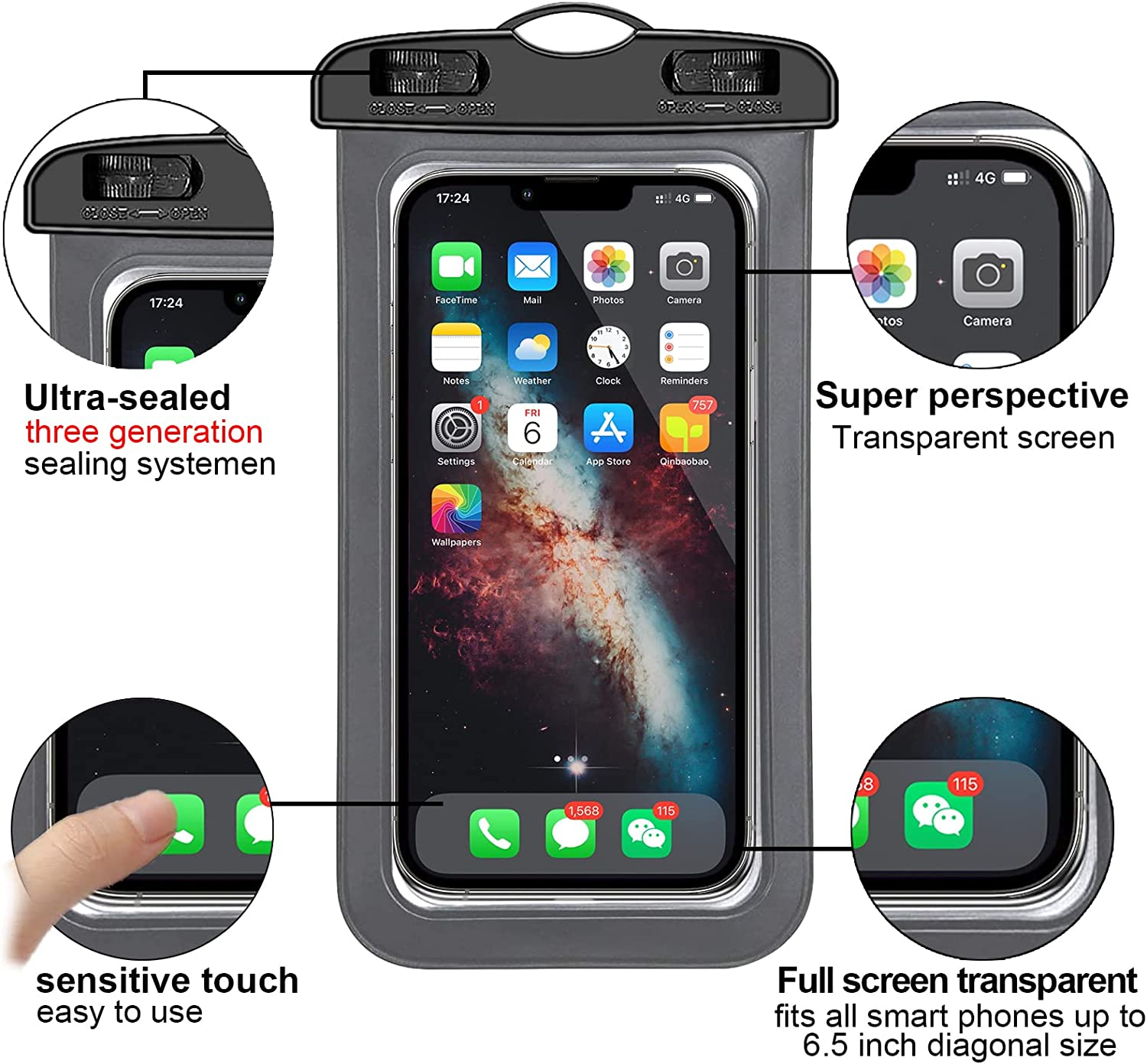 Waterproof Float Pouch 3-Pack
